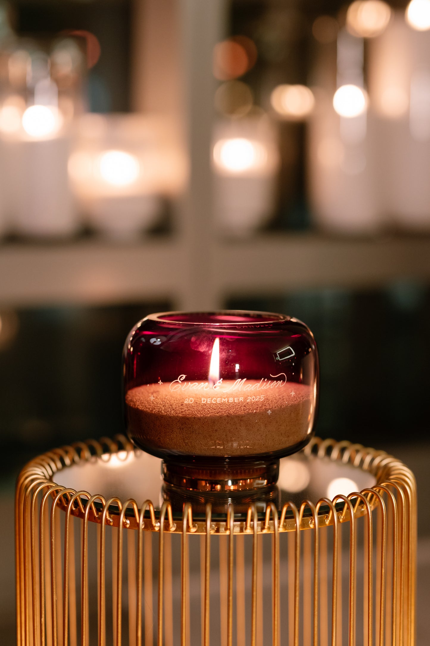 Personalized Caviar Candle