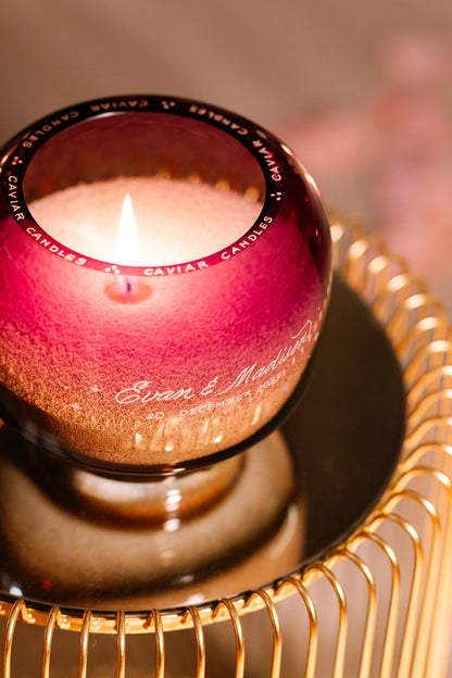 Personalized Caviar Candle